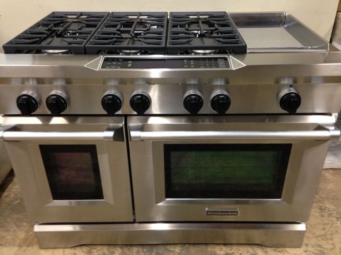 KitchenAid stove front view